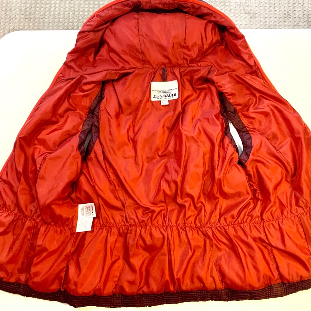 **SOLD** Eddie Bauer Premium Down Hooded Vest - Picture 8 of 8